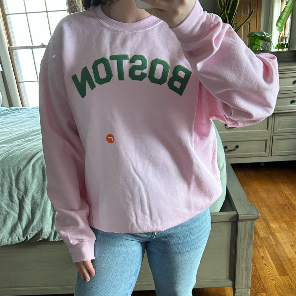 Pink Boston Sweatshirt! - Picture 2 of 6